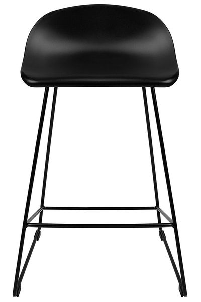 Krzesło barowe ROLF PC-148A czarne 66 cm - polipropylen