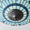 Szklana lampa sufitowa Dragonfly 70722 witrażowa do sypialni niebieska