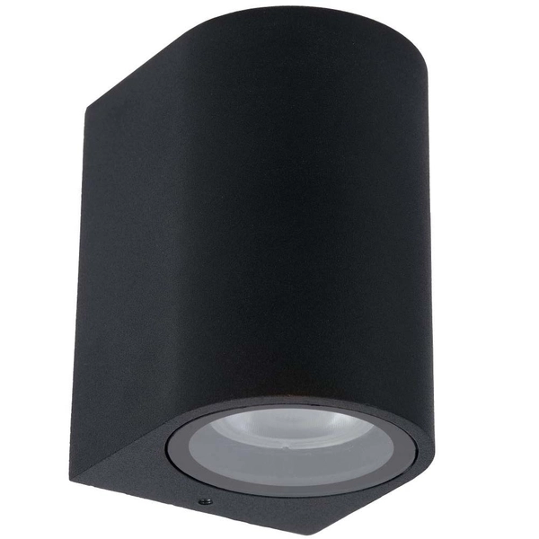 Elewacyjny kinkiet metalowy Zaro 69801/01/30 nowoczesna tuba czarna