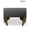 Stół ESSENZA MM001501100385 czarny złoty dekor marmuru metal 240x120cm