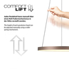 Ledowa lampa wisząca Hoop 2851-36 LED 37W 3000K ring brązowa