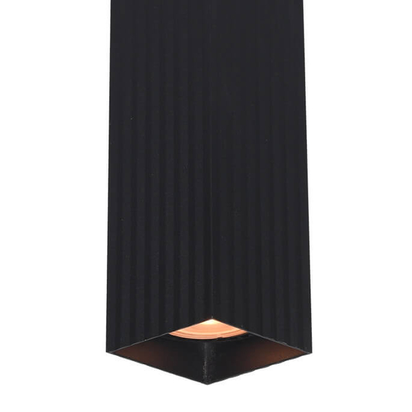Metalowa lampa sufitowa Tecno CLN-37492-L-BK Italux do gabinetu czarna