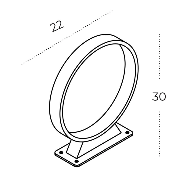 Stojąca ogrodowa lampka SVERRE AZ5711 Azzardo LED 5W 3000K IP54 czarna