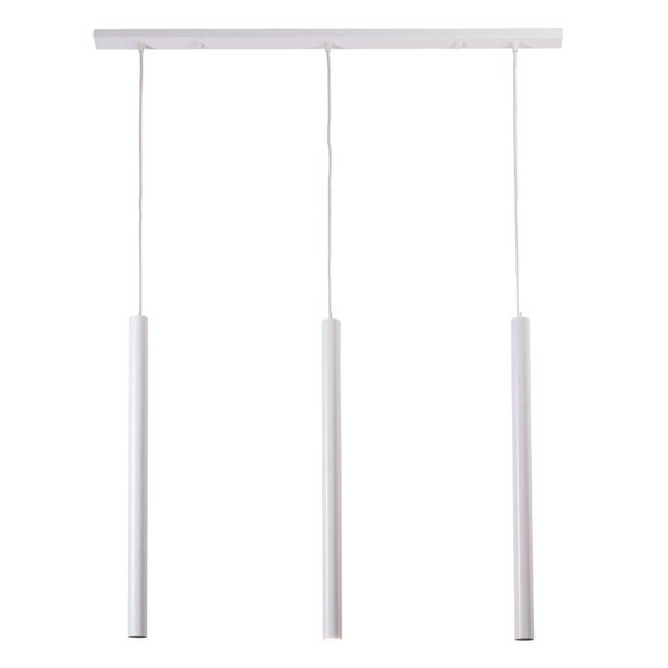 LAMPA wisząca YABU 7574 Shilo metalowa OPRAWA zwis LISTWA sufitowa sople tuby białe