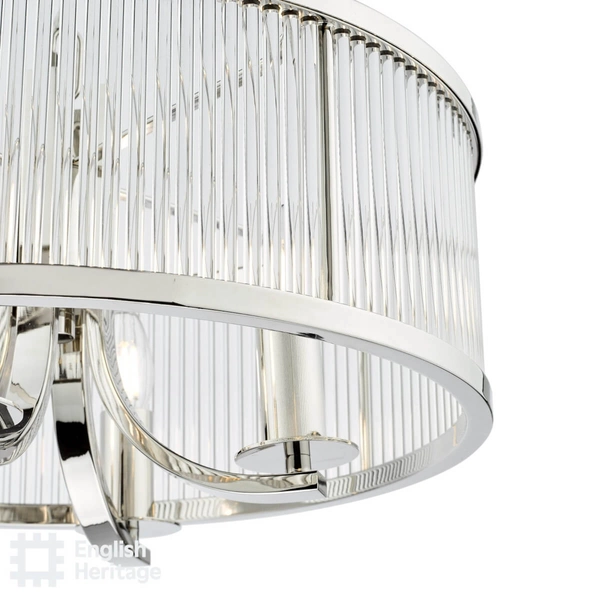 Regulowana wisząca lampa Eltham ELT0438-EH Dar Lighting crystals srebrna