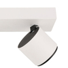 Plafon LAMPA sufitowa BONIVA SPL-2854-2B-WH Italux metalowa OPRAWA regulowane LED 10W 3000K reflektorki na listwie białe czarne