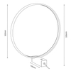 Okrągła lampka stojąca na stół Agaro 2003 Shilo LED 9W 4000K metal ring biały