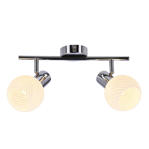Przysufitowa lampa jadalniana Turno 92-94202 chrom biała