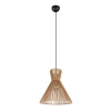 Wisząca lampa ekologiczna ROSALIE R36191036 czarny brązowy