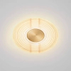 Lampa ścienna BERMUDEZ złota LE44929 1xLED 8W 3000K owalna ryflowana