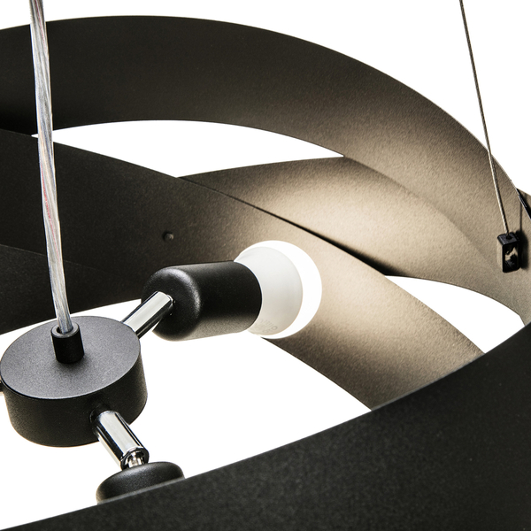 Lampa wisząca do jadalni Tornado 1118 Zumaline nad wyspę czarna OUTLET