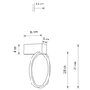 Ścienna lampa ring Circolo 10808 Nowodvorski LED 9W 3000K pierścień czarna