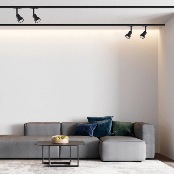 Tuba do szynoprzewodu STORM LP-733/1R BK reflektorek do szyny 1 - fazowej czarny