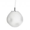 Zwisająca lampa nad stół Cloe 11066103 Kaspa do salonu biała chrom