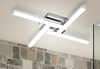 Plafon LAMPA sufitowa ANTONIA 5896 Rabalux kwadratowa OPRAWA do łazienki LED 24W 4000K listwy IP44 chrom