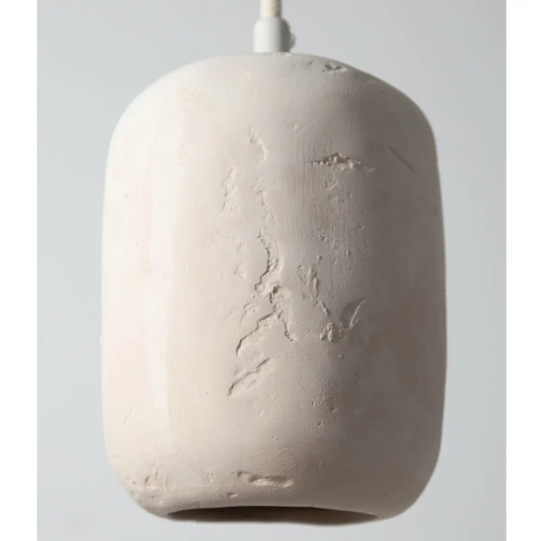 Lampa wisząca nad stół Olo 2 41418 do jadalni ceramiczna beżowa