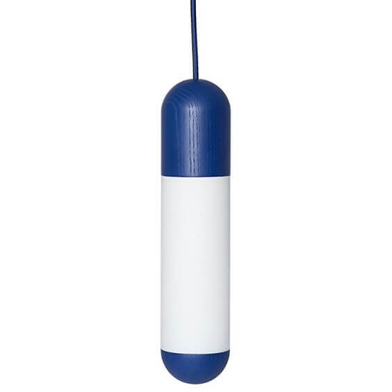 Lampa wisząca nad wyspę Funsui FNA11313P0 sopel niebieski biały