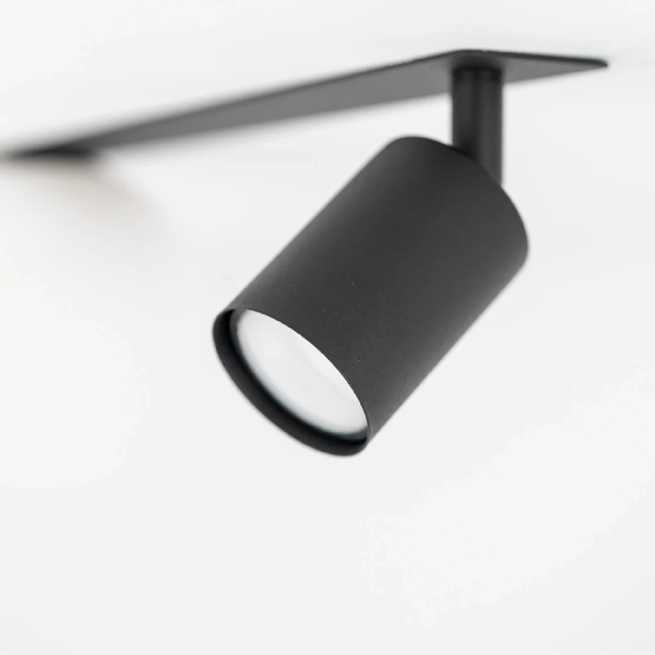 Podtynkowa lampa sufitowa Vox 2 10927 kula mleczna czarny