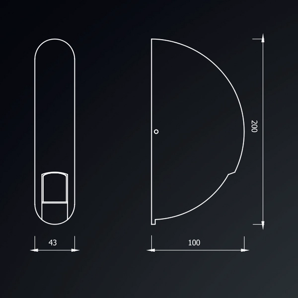 Elewacyjna LAMPA ścienna WALL ML088 Milagro kinkiet OPRAWA LED 3W 4000K do ogrodu IP44 outdoor biała