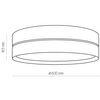Lampa sufitowa loftowa Hilton 4345 TK Lighting okrągła czarna złota