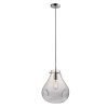 Szklana lampa wisząca Utopia 94521 industrialna przezroczysta chrom