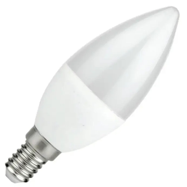 Świecznikowa żarówka EKZA8006 LED 7W E14 C37 biała zimna
