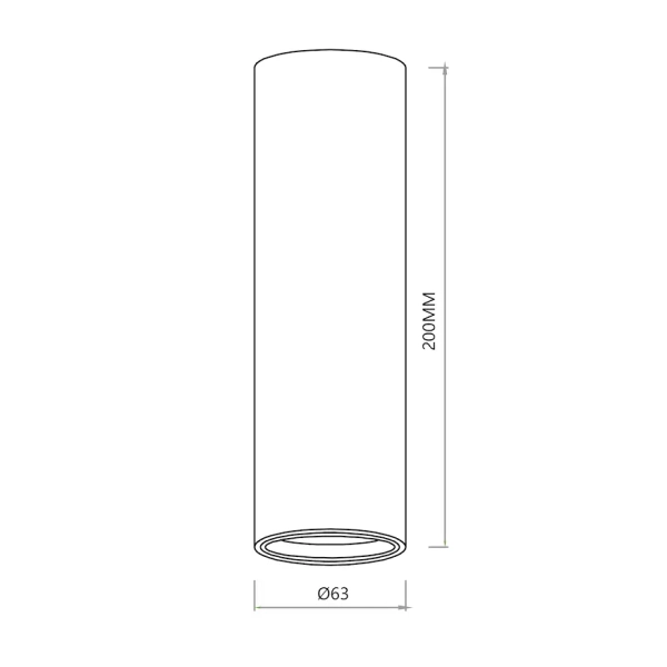 Nasufitowa lampa tuba GENESIS ML0385 metalowa biała