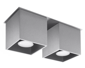 Downlight LAMPA sufitowa SL.0064 metalowa OPRAWA kostki szare OUTLET