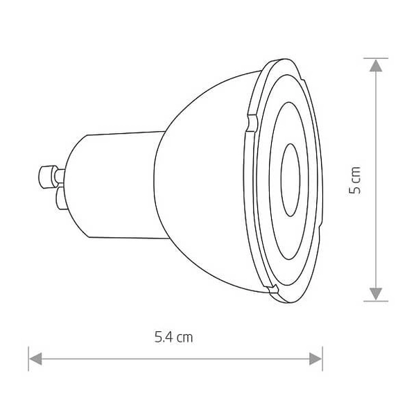 Żarówka reflektor 8348 Nowodvorski GU10 LED 7W 3000K 600lm czarna