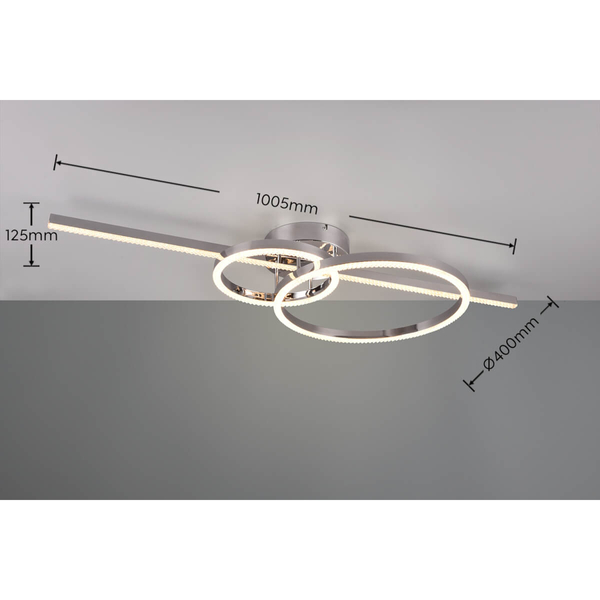 Sufitowa lampa na pilota MONTILLA 643010306 LED 54W 2700-6000K chrom