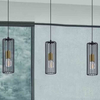 Lampa wisząca Gabia K-4936 druciak nad wyspę czarny złoty