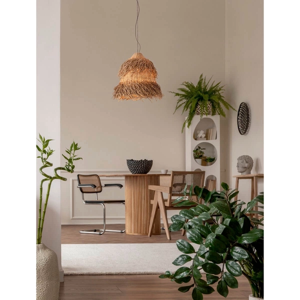 Zwisająca pleciona lampa JACINTO LE44520 boho ekologiczna naturalna