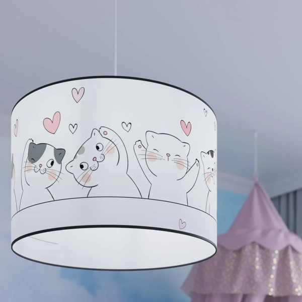 Wielokolorowa lampa wisząca CAT SL.1418 owalna 1xE27 nad wyspę