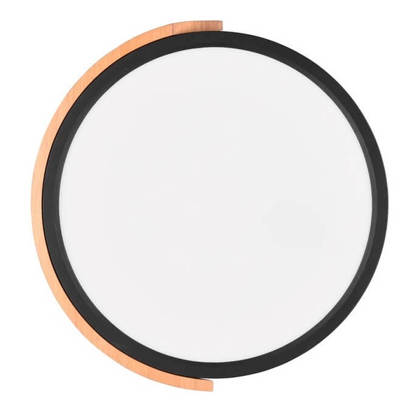 Kuchenny plafon Jano R67201132 LED 20W 3000K okrąg drewniany czarny