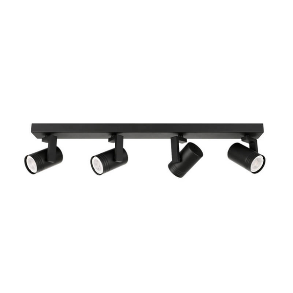 Metalowa lampa sufitowa Spiela do sypialni nad łóżko czarna