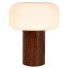 Stołowa lampa grzybek Kenan 10526/01/70 do sypialni drewniana biała