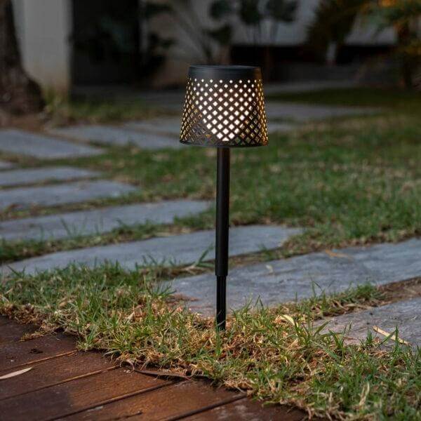 Wielofunkcyjna lampa solarna Greta LUMGRE080NXSWNW King Home IP65 czarny