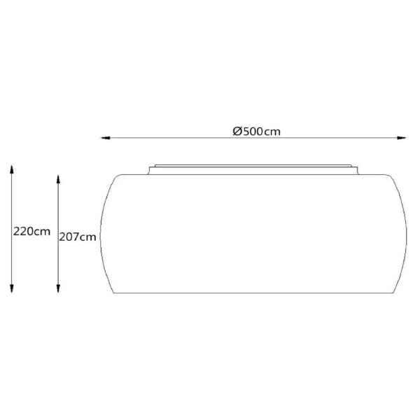 Lampa sufitowa okrągła PEARL 70163/06/11 Lucide przydymiony czarny