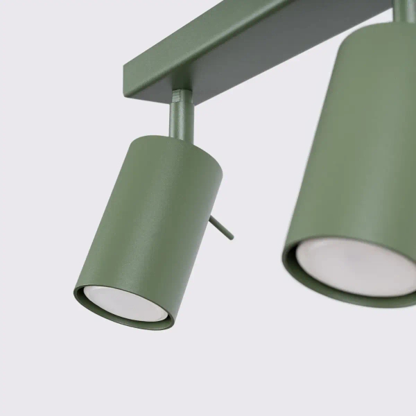 Wielopunktowa lampa sufitowa RING SL.1505 tubki regulowane oliwkowe