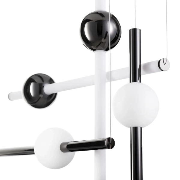 Wisząca lampa loftowa O-LINE LED 44W 3000K listwy nad stół ST-1691L-4 BLACK