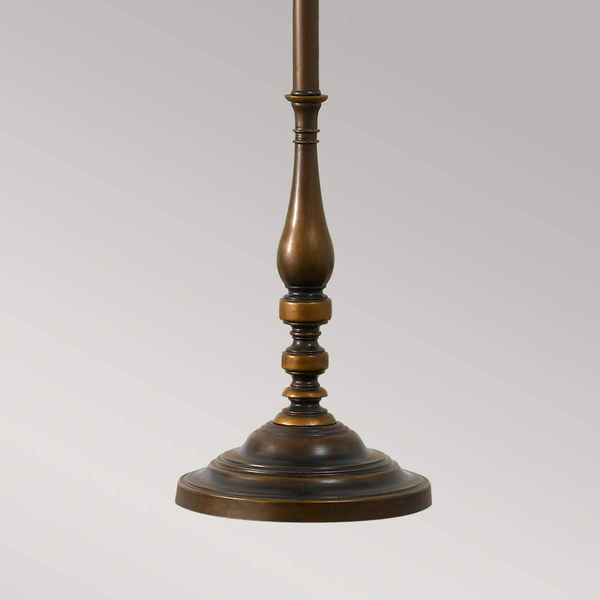 Podłogowa lampa Lincolndale FE-LINCOLNDALE-FL Feiss z abażurem brązowa