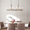 Geometryczna lampa wisząca QN-KIMROSE10-PN szkło nikiel