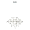 Lampa wisząca Efesos 108870 LED 25W 3000K do salonu przezroczysta stalowa