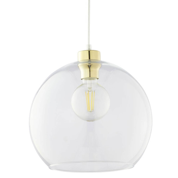 Loftowa lampa wisząca kula Cubus 2742 TK Lighting złota przezroczysta