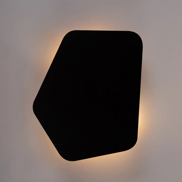 Ścienna lampa Diamo 40950 Sigma do sypialni asymetryczna czarna