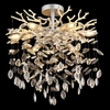 Sufitowa lampa glamour Queena 64138DS kryształowa srebrna