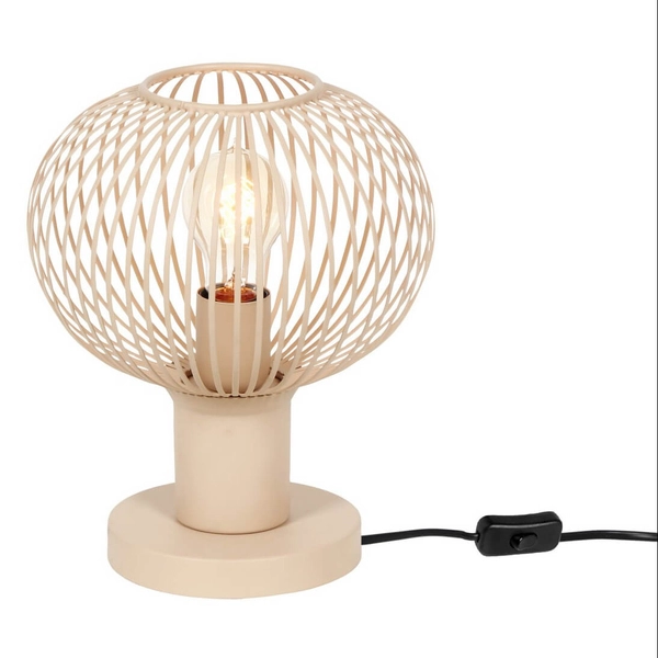 Kulista lampa stolikowa GILA 565700166 Trio bubble do gabinetu beżowa