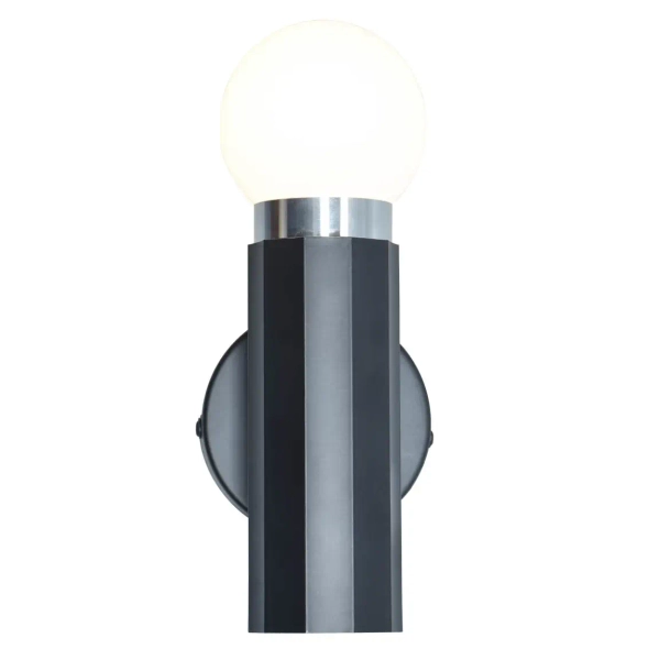 Lampa ścienna metalowa Macera WL-33849-1-BK do gabinetu czarna