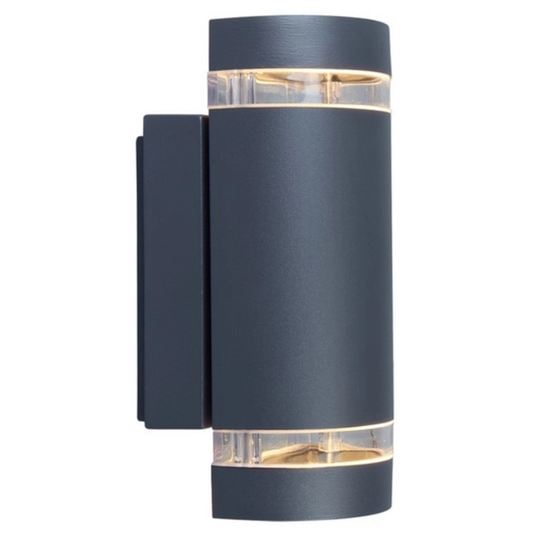 Lampa zewnętrzna FOCUS 5604011118 ścienna tuba elewacyjna IP44 szara