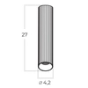Salonowa lampa sufitowa Wiking AZ5975 Azzardo LED 15W 3000-6000K złoty